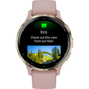 Garmin Venu 3S Fitness GPS Smartwatch Gold with Rose Case 41mm + Bands Bundle