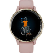 Garmin Venu 3S Fitness GPS Smartwatch Gold with Rose Case 41mm + Bands Bundle