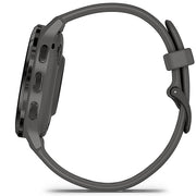 Garmin Venu 3S Health Fitness GPS Smartwatch Steel with Gray Case + Bands Bundle