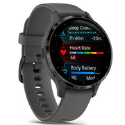Garmin Venu 3S Fitness GPS Smartwatch Slate with Black Band 41mm + Bands Bundle