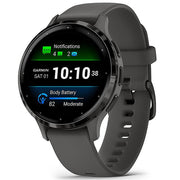 Garmin Venu 3S Fitness GPS Smartwatch Slate with Black Band 41mm + Bands Bundle