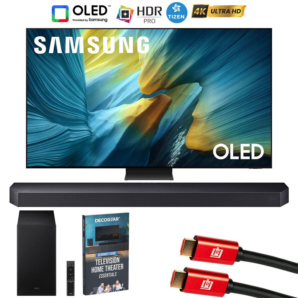Samsung 83 inch OLED 4K S95F Vision AI Smart TV (2025) w/ Soundbar +Subwoofer Bundle