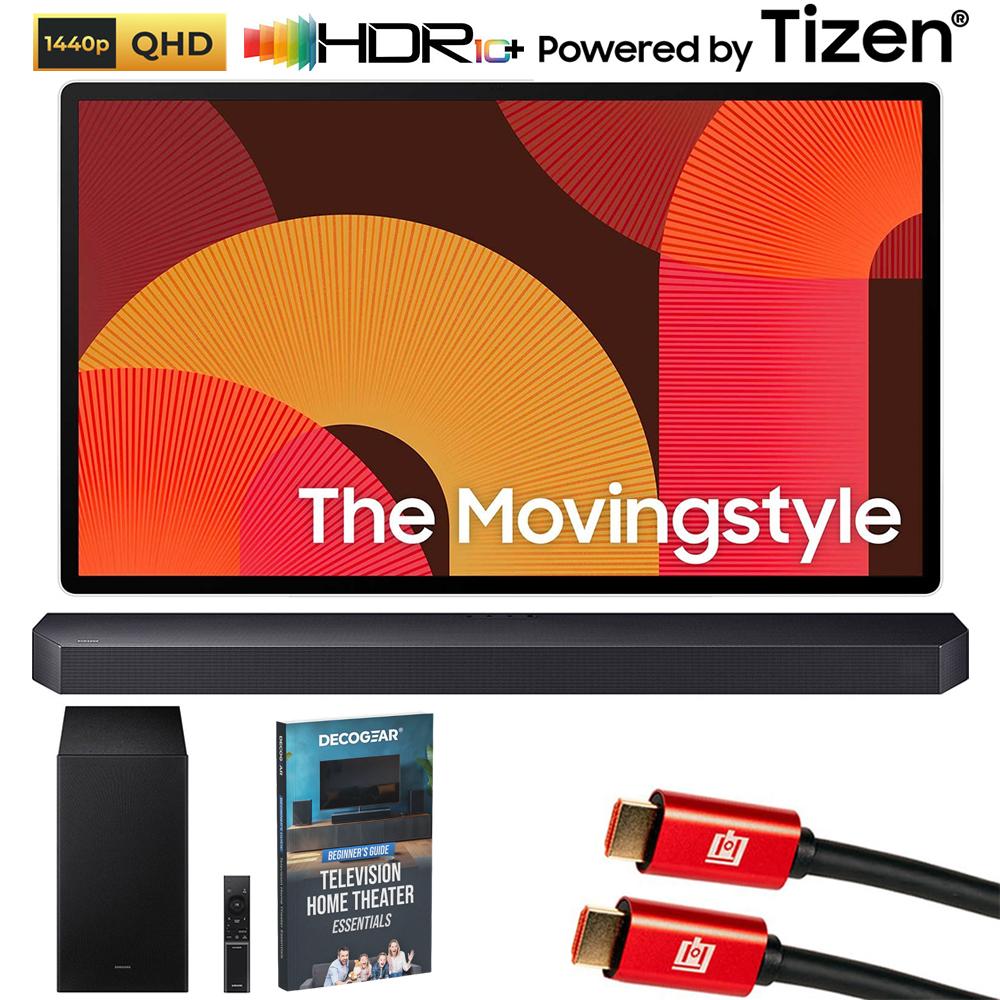 Samsung LSM7F 27" The Movingstyle QHD Portable Touchscreen (2025) w/ Soundbar Bundle