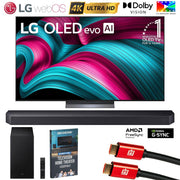 LG 65 Inch C5 OLED evo 4K UHD Smart webOS TV (2025) w/ Soundbar +Subwoofer Bundle