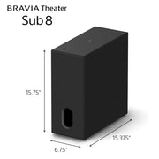 Sony BRAVIA Theater Sub 8 Wireless Subwoofer + 6FT HDMI Cable + 26 Month Protetcion
