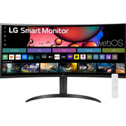 LG 34 Inch Smart Monitor Curved Screen with Stand Open Box + 1 Year Warranty