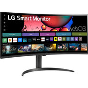 LG 34 Inch Smart Monitor Curved Screen with Stand Open Box + 1 Year Warranty