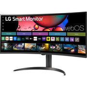 LG 34 Inch Smart Monitor Curved Screen with Stand Open Box + 1 Year Warranty