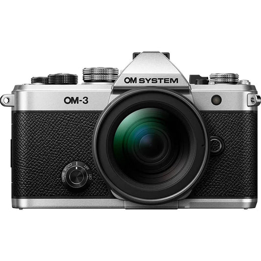 OM SYSTEM Olympus OM-3 20MP Digital Camera with M.ZUIKO 12-45mm Lens; Silver - Open Box
