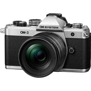 OM SYSTEM Olympus OM-3 20MP Digital Camera with M.ZUIKO 12-45mm Lens; Silver - Open Box