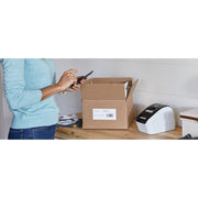 Brother Professional, Ultra Flexible Label Printer with White Paper Label Bundle