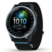 Garmin Approach J1 Cloud Blue Aluminum Bezel with Black/Azure Band + Band Bundle