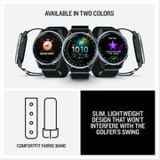 Garmin Approach J1 Cloud Blue Aluminum Bezel with Black/Azure Band + Band Bundle