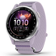 Garmin Approach J1 Silver Aluminum Bezel with Lilac ComfortFit Band+Band Bundle