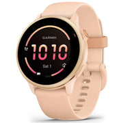 Garmin VIVOACTIVE 6 Health and Fitness GPS Smartwatch Pink Dawn with Band Bundle