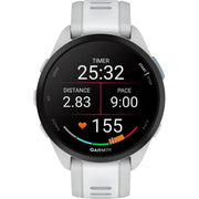 Garmin Forerunner 165 Smart Sport Watch Mist Gray + Whitestone with Band Bundle