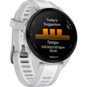 Garmin Forerunner 165 Smart Sport Watch Mist Gray + Whitestone with Band Bundle