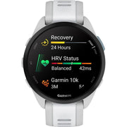 Garmin Forerunner 165 Smart Sport Watch Mist Gray + Whitestone with Band Bundle