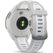 Garmin Forerunner 165 Music Smart Sport Watch Gray + Whitestone with Band Bundle