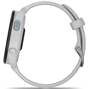 Garmin Forerunner 165 Music Smart Sport Watch Gray + Whitestone with Band Bundle