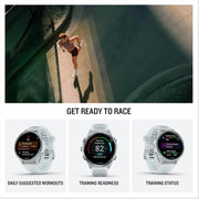 Garmin Forerunner 570 - 42mm GPS Smartwatch Aluminum and Blue Band + Band Bundle
