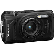 OM SYSTEM Tough TG-7 12MP 4K Underwater Digital Camera, Black Adventure 64GB Card Bundle