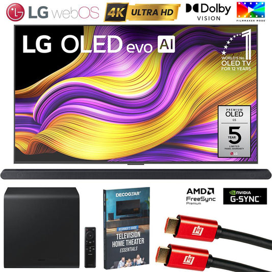 LG 55" G5 OLED evo 4K UHD Smart webOS TV (2025) w/ HW-S800D Soundbar Bundle