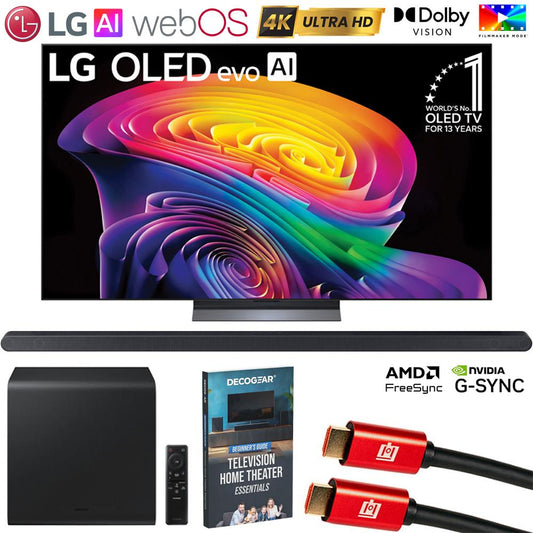 LG 65 inch OLED evo AI C6 4K Smart webOS TV (2026) w/ HW-S800D Soundbar Bundle
