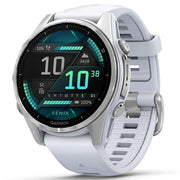 Garmin Fenix 8 43 mm, AMOLED, Silver with Whitestone Band + 20mm Band Bundle