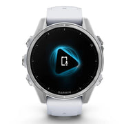 Garmin Fenix 8 43 mm, AMOLED, Silver with Whitestone Band + 20mm Band Bundle