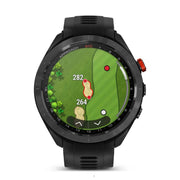 Garmin Approach S70 47 mm Premium GPS Golf Watch Black Band + 20mm Band Bundle