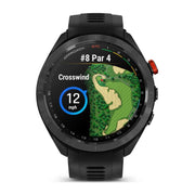 Garmin Approach S70 47 mm Premium GPS Golf Watch Black Band + 20mm Band Bundle