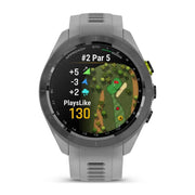 Garmin Approach S70 42 mm GPS Golf Watch Powder Grey Band with 20mm Band Bundle