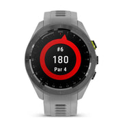 Garmin Approach S70 42 mm GPS Golf Watch Powder Grey Band with 20mm Band Bundle