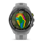 Garmin Approach S70 42 mm GPS Golf Watch Powder Grey Band with 20mm Band Bundle