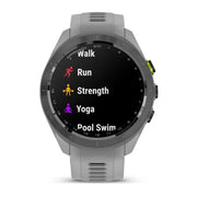 Garmin Approach S70 42 mm GPS Golf Watch Powder Grey Band with 20mm Band Bundle