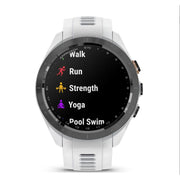 Garmin Approach S70 42 mm Premium GPS Golf Watch White Band + 20mm Band Bundle