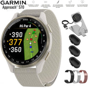 Garmin Approach S50, Advanced Golf GPS Smartwatch AMOLED with 20mm Band Bundle