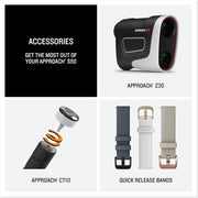 Garmin Approach S50, Advanced Golf GPS Smartwatch AMOLED with 20mm Band Bundle