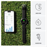 Garmin Approach S44 GPS Golf Smartwatch Silver Aluminum Bezel + 20mm Band Bundle