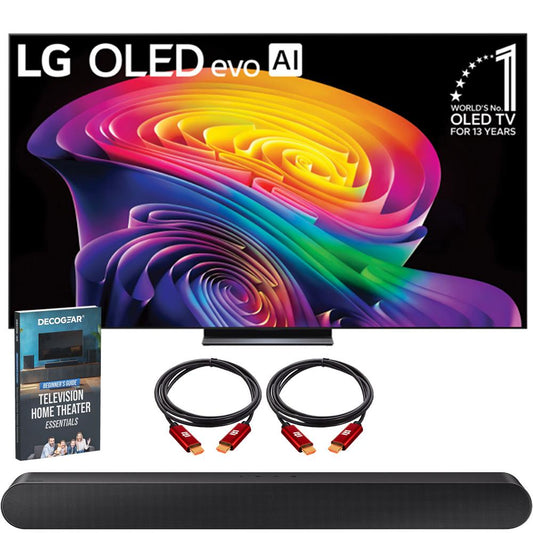 LG 83 Inch OLED evo AI C6H 4K Smart webOS TV (2026) + Samsung Soundbar Bundle