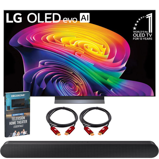 LG 48 inch OLED evo AI C6 4K Smart webOS TV (2026) + Samsung Soundbar Bundle