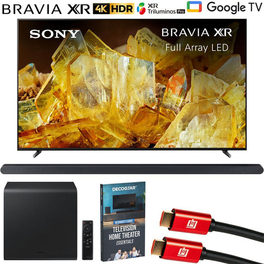 Sony Bravia XR 65" X90L 4K HDR LED TV XR65X90L Refurbished + HW-S800D Soundbar Bundle