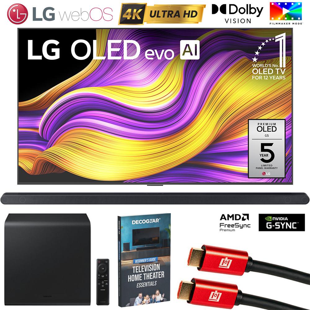 LG 65" G5 OLED evo 4K UHD Smart webOS TV (2025) w/ HW-S800D Soundbar Bundle