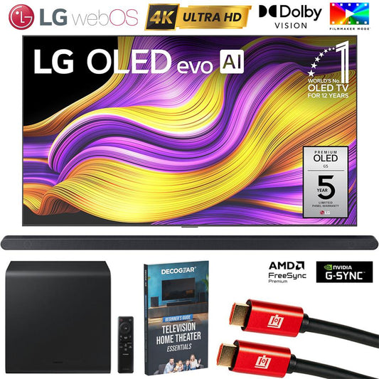 LG 77" G5 OLED evo 4K UHD Smart webOS TV (2025) w/ HW-S800D Soundbar Bundle