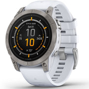 Garmin Epix Pro (Gen 2), 47mm, Sapphire, Titanium +Milanese Band + Charging Dock Bundle