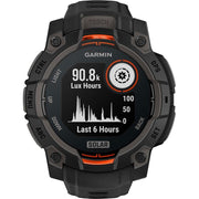 Garmin Instinct 3 - 45 mm GPS Smartwatch, SOLAR + Milanese Band + Charging Dock Bundle