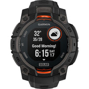 Garmin Instinct 3 - 45 mm GPS Smartwatch, SOLAR + Milanese Band + Charging Dock Bundle