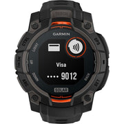 Garmin Instinct 3 - 45 mm GPS Smartwatch, SOLAR + Milanese Band + Charging Dock Bundle
