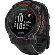 Garmin Instinct 3 - 45 mm GPS Smartwatch, SOLAR + Milanese Band + Charging Dock Bundle